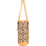 Coach Monogram Signature Hampton Bucket Tote Shoulder Bag