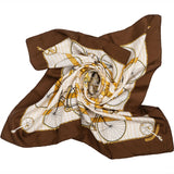 Hermès Les Becanes Silk 90 Scarf Tuch