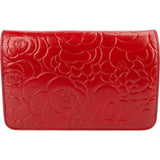 Chanel Camellia Lambskin Leather Wallet on Chain Crossbody Bag