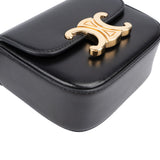 Celine Shiny Calfskin Box Micro Claude Crossbody Bag