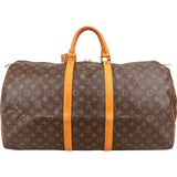 Louis Vuitton Monogram Canvas Keepall 55 Travel Bag