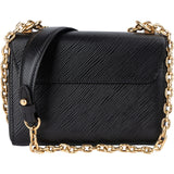 Louis Vuitton Noir Epi Leather Twist PM Crossbody Bag