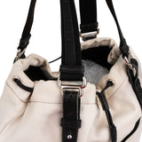 Yves Saint Laurent Canvas Kahala Drawstring Tote Shoulder Bag