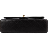 Chanel Quilted Lambskin 24K Gold Medium Double Flap Shoulder Bag