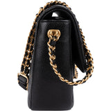 Chanel Caviar Leather Mini Rectangular Flap Coin Crossbody Bag