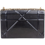 Christian Dior Metallic Patent Leather Diorama Flap Crossbody Bag