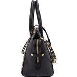 Valentino Black Calfskin Rockstud Small Tote Handbag