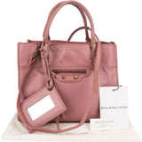 Balenciaga Pink Leather City Handbag