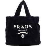 Prada Emblem Terry Tote Handbag