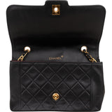 Chanel Quilted Lambskin 24K Gold Single Flap Crossbody Bag