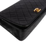 Chanel Quilted Lambskin 24K Gold Turnlock Single Flap Crossbody Bag - vintageandkickz