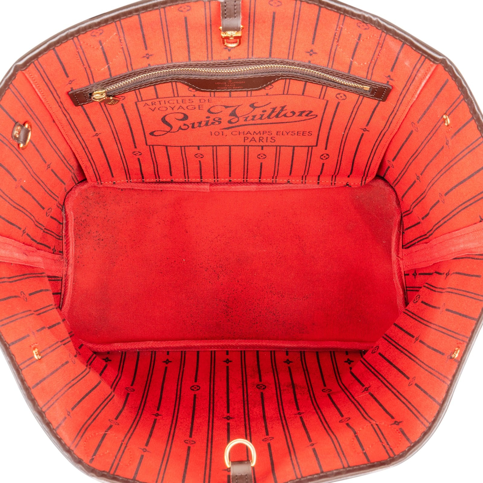 Louis Vuitton Monogram Damier Ebene Neverfull MM Shoulder Bag - vintageandkickz