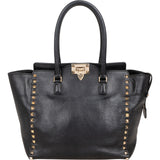 Valentino Garavani Grained Calfskin Rockstud Tote Shopper Handbag