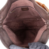 Gucci Brown Leather Bamboo Handle Hobo Handbag