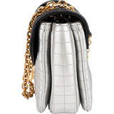 Celine Quilted Bicolor Calfskin Medium C Crossbody Bag