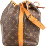 Louis Vuitton Monogram Canvas Sac Noé Petit Shoulder Bag