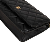 Chanel Quilted Lambskin Wallet on Chain Crossbody Bag