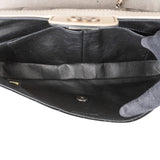 Chanel Quilted Patent Leather Chocolate Bar Single Flap Shoulder Bag