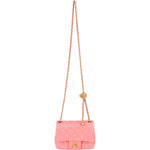 Chanel Quilted Lambskin Mini Rectangular Single Flap Adjustable Crossbody Bag - vintageandkickz