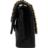 Chanel Quilted Lambskin 24K Gold Medium Double Flap Shoulder Bag