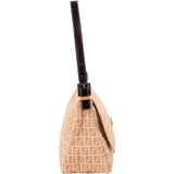 Fendi Monogram FF Zucca Mamma Baguette Shoulder Bag