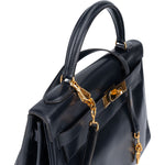 [🔄️B12 / F04] Hermès Box Calfskin Kelly Retourne 28 Handbag - vintageandkickz