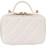 Chanel Quilted Lambskin Vanity Chain Crossbody Handbag