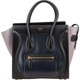Céline Tricolor Smooth & Box Stitched Calfskin Luggage Handbag