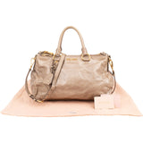 Miu Miu Vitello Shine Satchel Handbag
