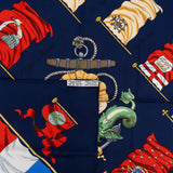 Hermès Pavois Silk 90 Scarf Tuch