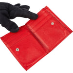 Prada Red Nylon Triangle Wallet - vintageandkickz