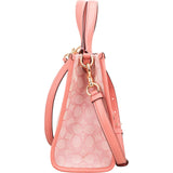 Coach Pink Monogram Signature Jacquard Patch Dempsey Tote 22 Crossbody Handbag