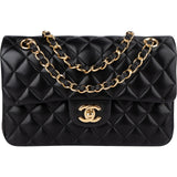 Chanel Quilted Lambskin Small Double Flap Shoulder Bag