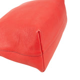 Prada Red Vitello Daino Leather Tote Handbag