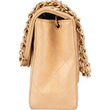Chanel Quilted Lambskin 24K Gold Mini Single Flap Crossbody Bag