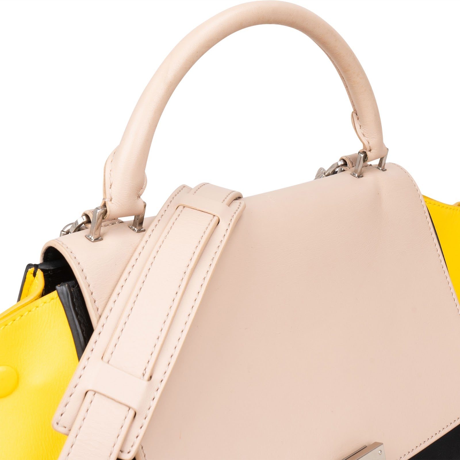 [🔄️B13 / F44] Céline Leather Trapeze Crossbody Bag - vintageandkickz