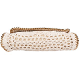 Stella McCartney Crochet Falabella Fold Over Clutch Crossbody Bag