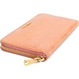 Miu Miu Croc-Embossed Leather Zip Around Wallet