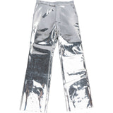 Gucci Silver Metallic Flared Pants (IT46 / DE42)