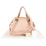 Chloé Pink Grained Leather Paraty Shoulder Bag