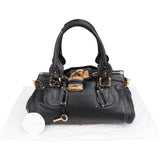 Chloé Black Leather Paddington Satchel Handbag