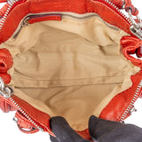 Chloé Red Leather Paddington Handbag