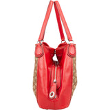 Coach Monogram Signature Canvas Celeste Convertible Hobo Shoulder Bag