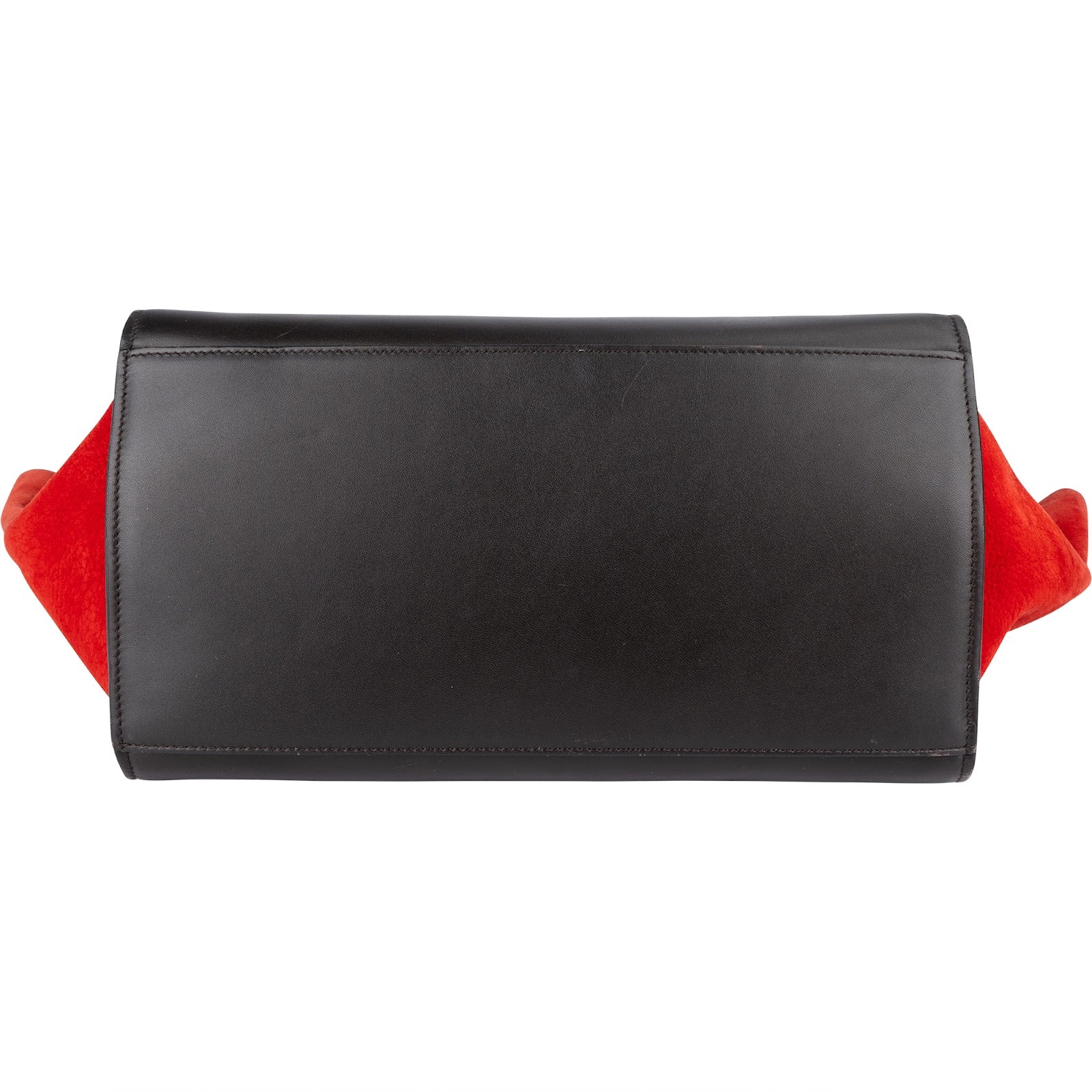 Céline Suede Leather Trapeze Handbag Tricolor - vintageandkickz