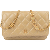 Chanel Quilted Lambskin Sweetheart CC Wallet On Chain Crossbody Bag