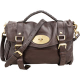 Mulberry Brown Buffalo Leather Small Alexa Satchel Handbag