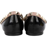 Valentino Garavani Patent Leather Rockstud Ballerina Flats (37)