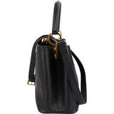 Louis Vuitton Noir Taurillon Leather Capucines MM Handbag