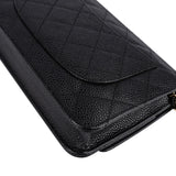 Chanel Quilted Caviar Leather Wallet On Chain Crossbody Bag
