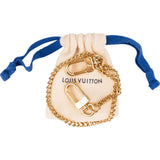 Louis Vuitton Gold Tone Chain Bag Charm Accessoires